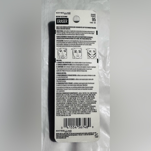 Maybelline Instant Age Rewind Multi Use Concealer 12H Shade 95 Medium Coverage - Picture 2 of 3